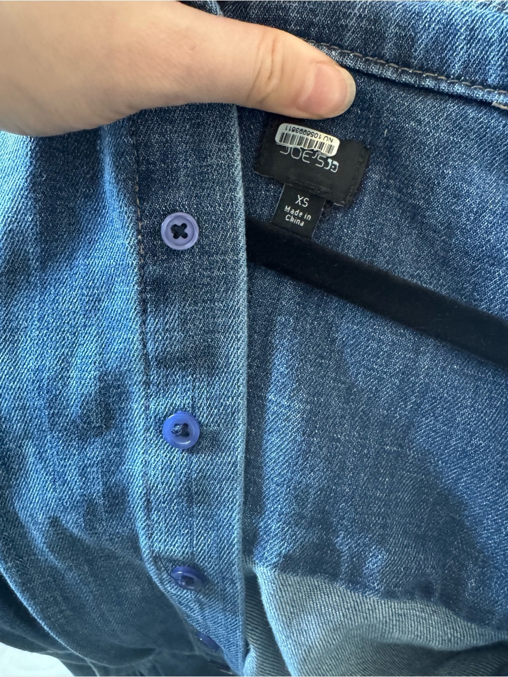 Joe's Denim Button-Up Shirt in Blue